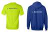 ROWER'S NAME BACK OF GARMENT ACROSS SHOULDERS; printed.