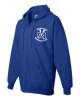 Zip hoodie, royal blue