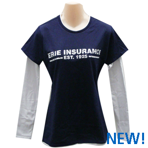 Ladies Long Sleee Double Layer T-Shirt