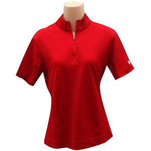 Ladies Half Zip Mock Neck