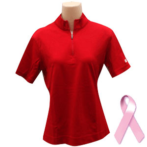 Ladies Half Zip Mock Neck
